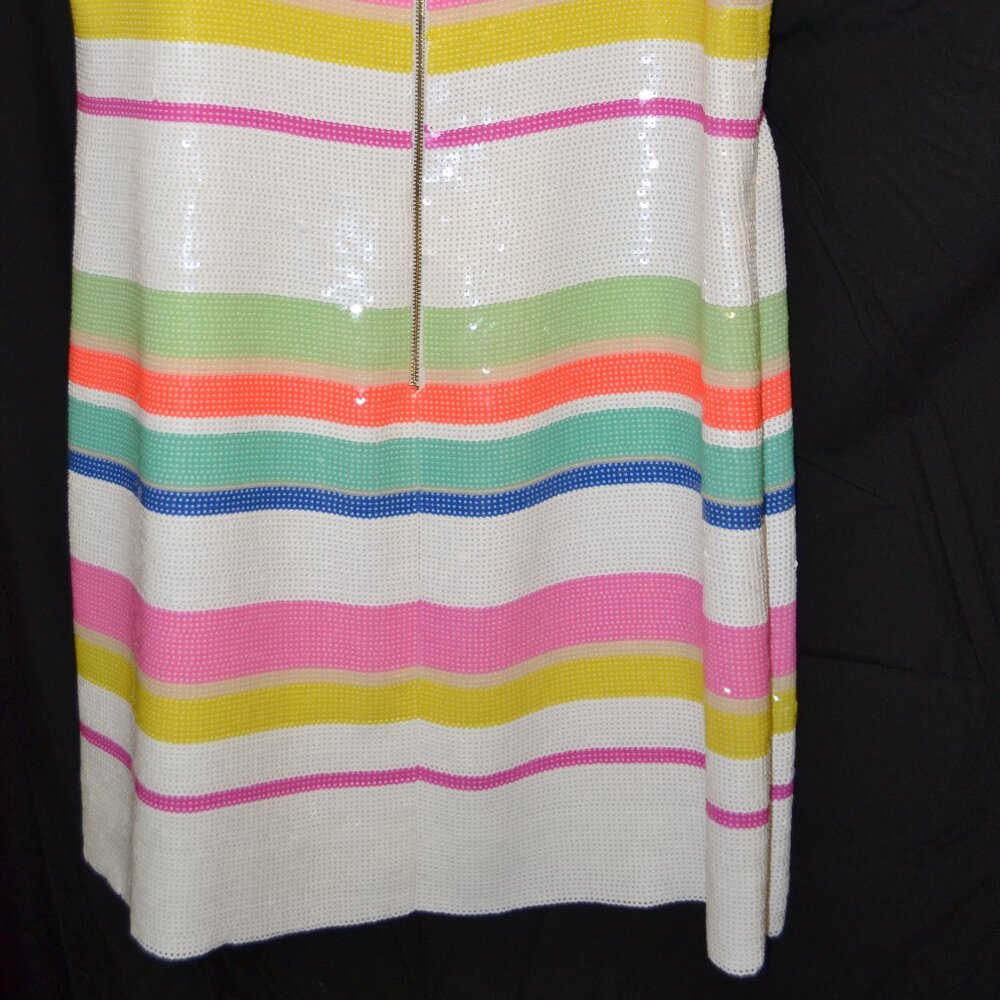 KATE SPADE MULTI COLOR SEQUIN COCKTAIL DRESS SIZE 10 - Picture 8 of 9